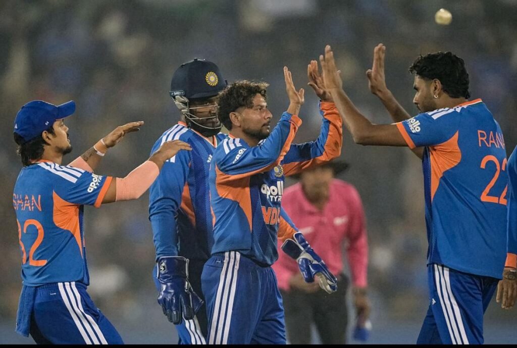 Shivam Dube batting against Netherlands in T20 World Cup 2026