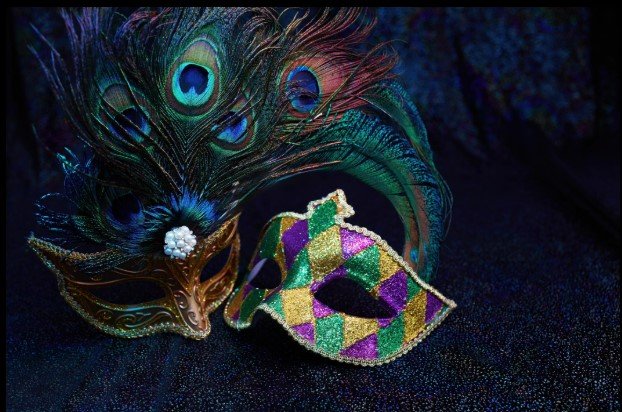 mardi gras beads on a balcony and carnival ornaments on a balcony in a street of the french quarter, new orleans, louisiana 23 mardi gras beads on a balcony and carnival ornaments on a balcony in a street of the french quarter, new orleans, louisiana 23