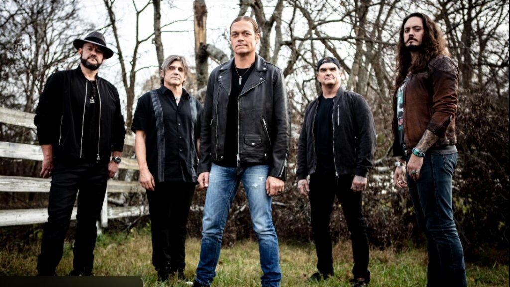 Brad Arnold performing live with 3 Doors Down on stage