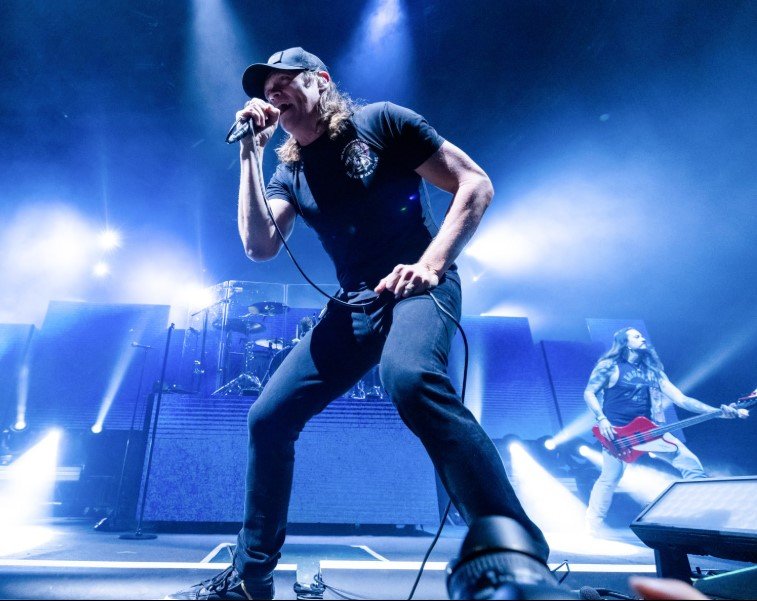 Brad Arnold lead singer portrait close-up